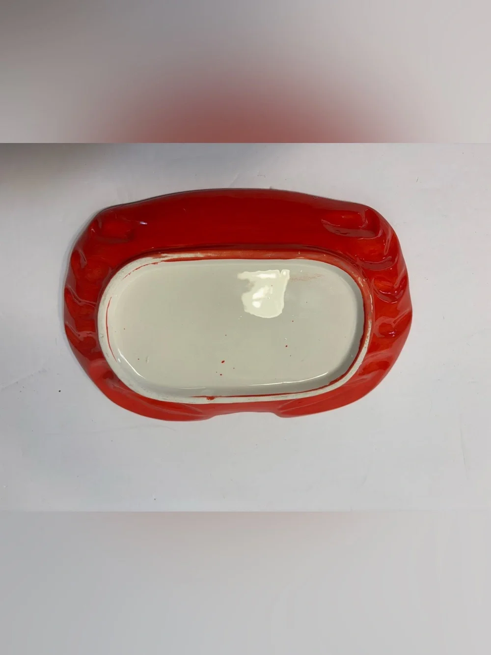 Red Ceramic Crab Serving Platter - Decorative Dinnerware